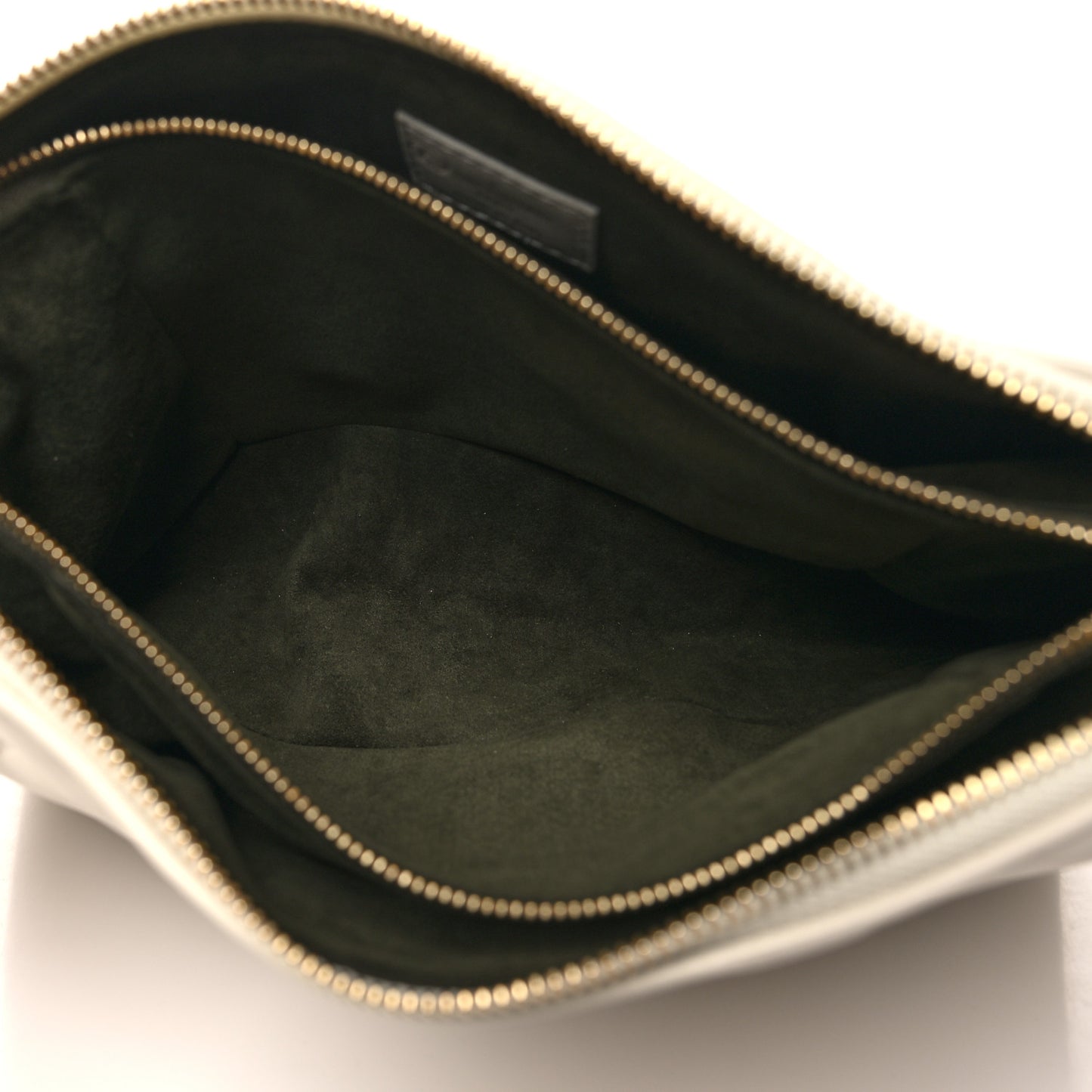 Lambskin Embossed Monogram Coussin PM Cream