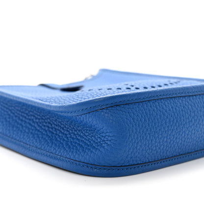 Hermes Taurillon Clemence Evelyne TPM Bleu Zellige 9 of 10