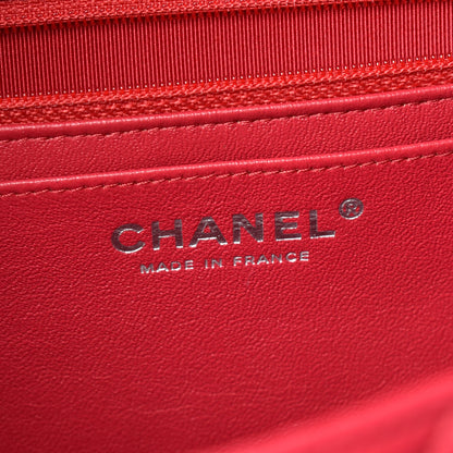 Chanel Lambskin Quilted Maxi Single Flap Fuchsia 9 of 11