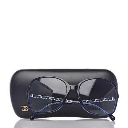Chanel Lambskin Square Chain Sunglasses 5210-Q Blue 8 of 8