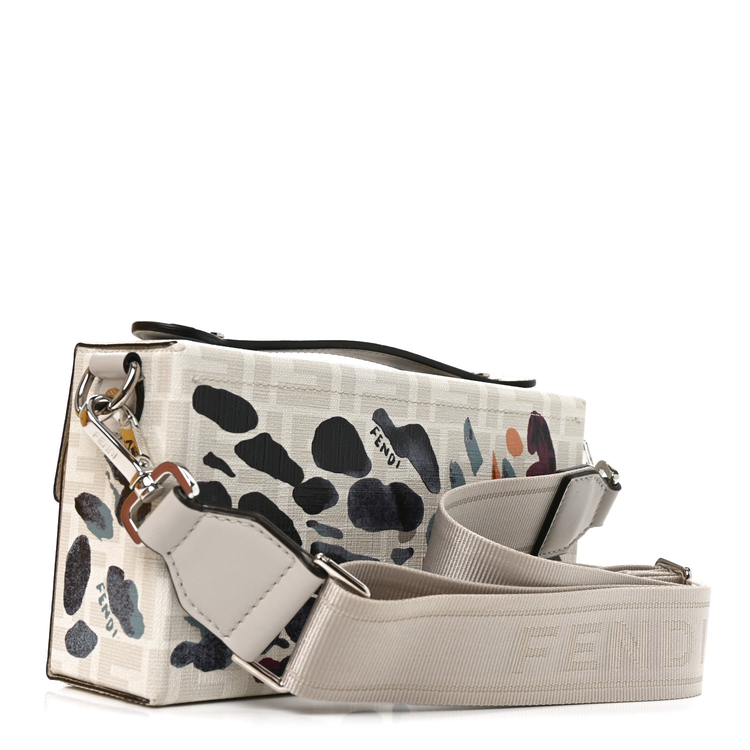 Fendi Vitello King FF 1974 Baguette Soft Trunk Phone Pouch Multicolor 3 of 11