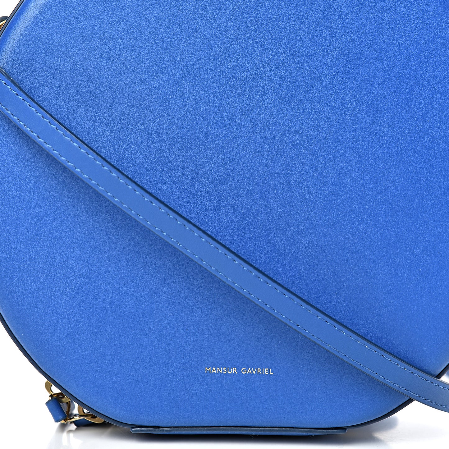 Calfskin Circle Crossbody Bag Royal