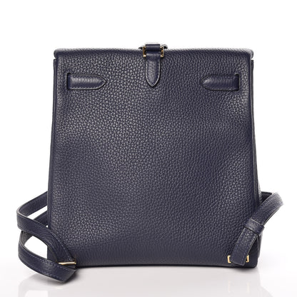 Hermes Togo Kelly Ado Backpack Bleu Nuit 4 of 32