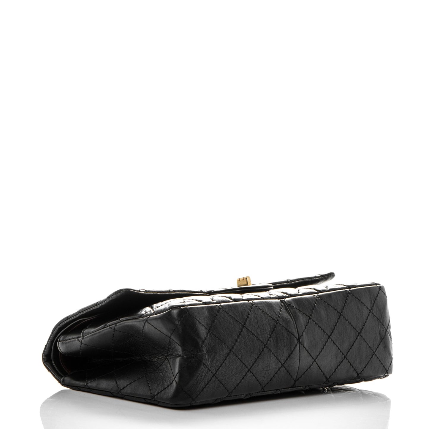 Aged Calfskin Quilted 2.55 Reissue 226 Flap Black
