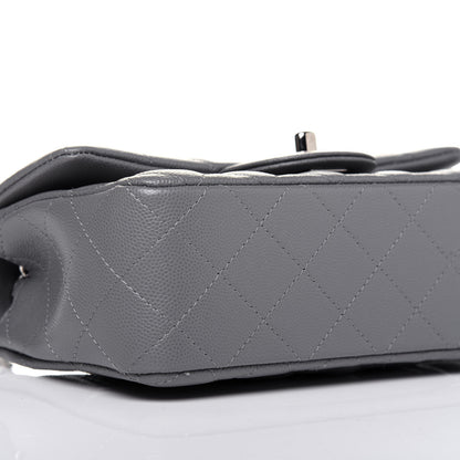 Chanel Caviar Quilted Mini Rectangular Flap Grey 6 of 13