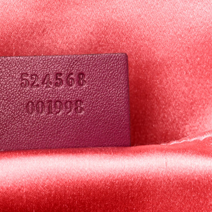 Gucci Velvet Matelasse GG Marmont Dome Backpack Fuchsia Violet Cyclamen 13 of 18