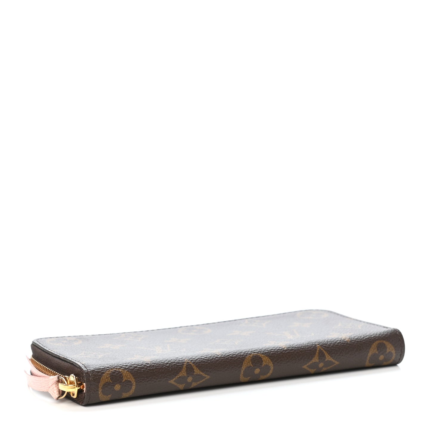 Monogram Clemence Wallet Rose Ballerine