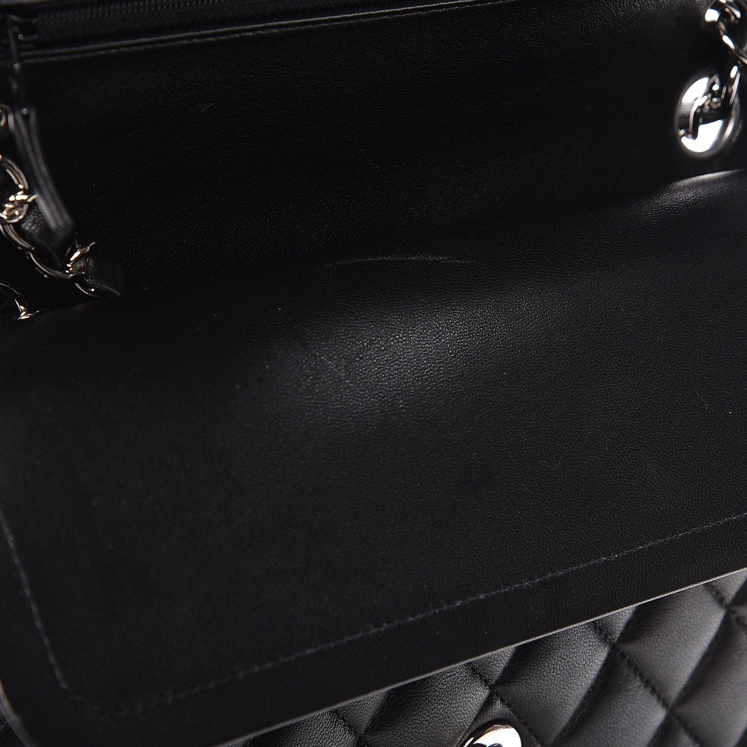 Chanel Lambskin Quilted Medium Double Flap Black 11 of 11