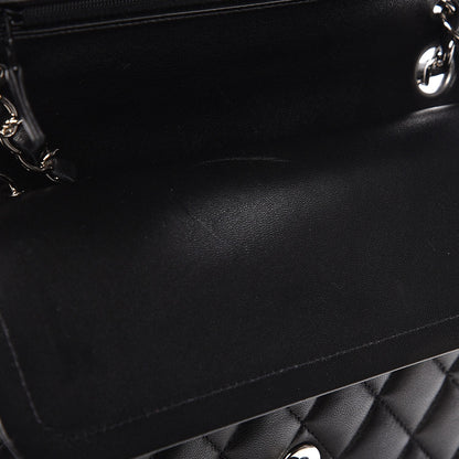 Chanel Lambskin Quilted Medium Double Flap Black 11 of 11