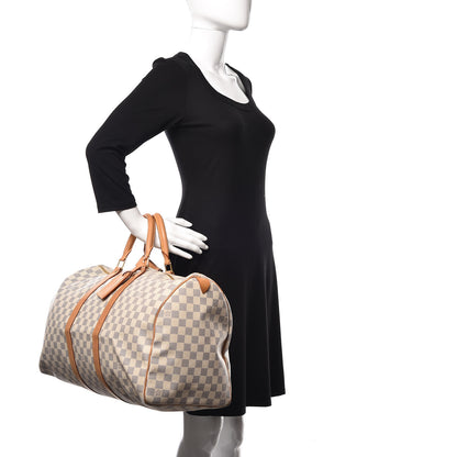 Louis Vuitton Damier Azur Keepall 50 2 of 17