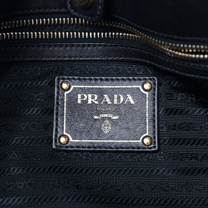 Prada Soft Calf Tote Black 6 of 9
