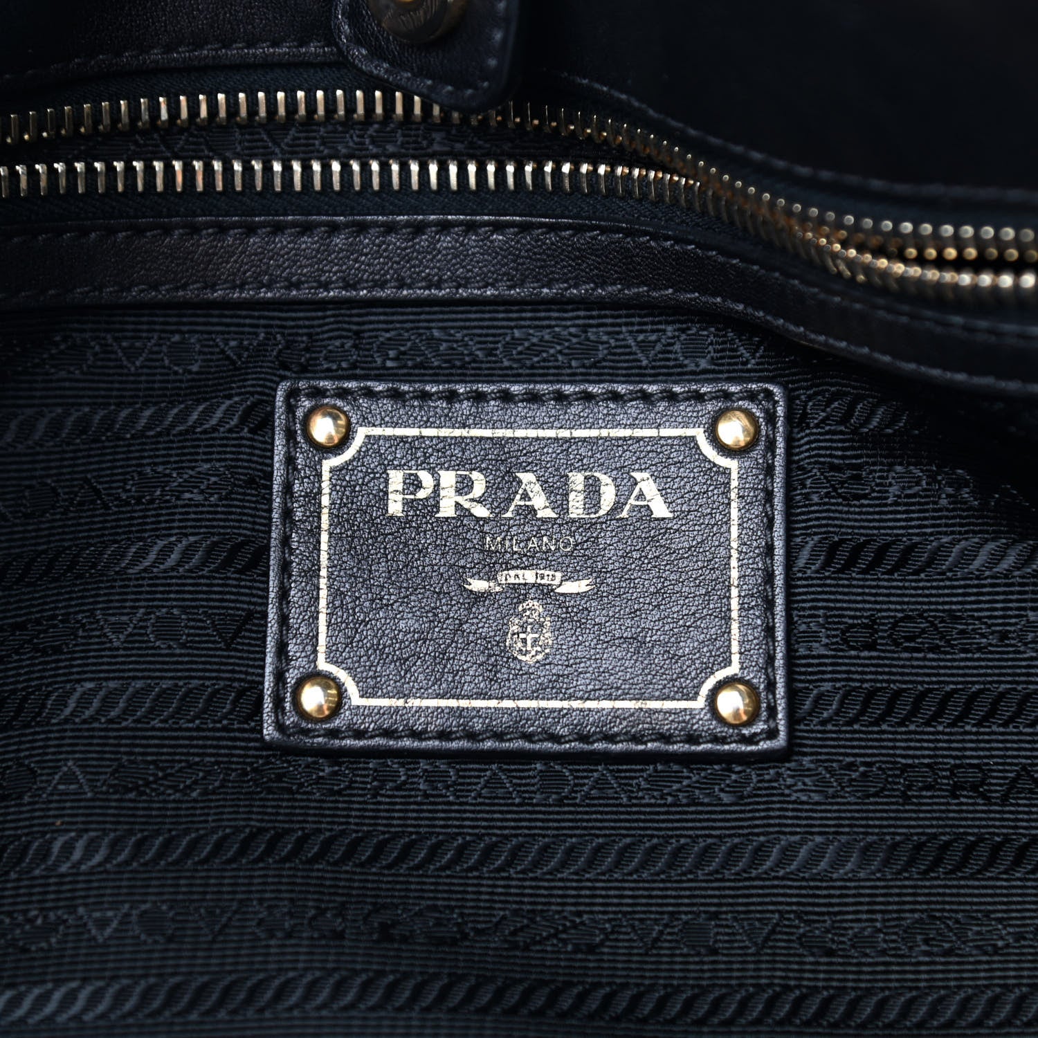Prada Soft Calf Tote Black 6 of 9