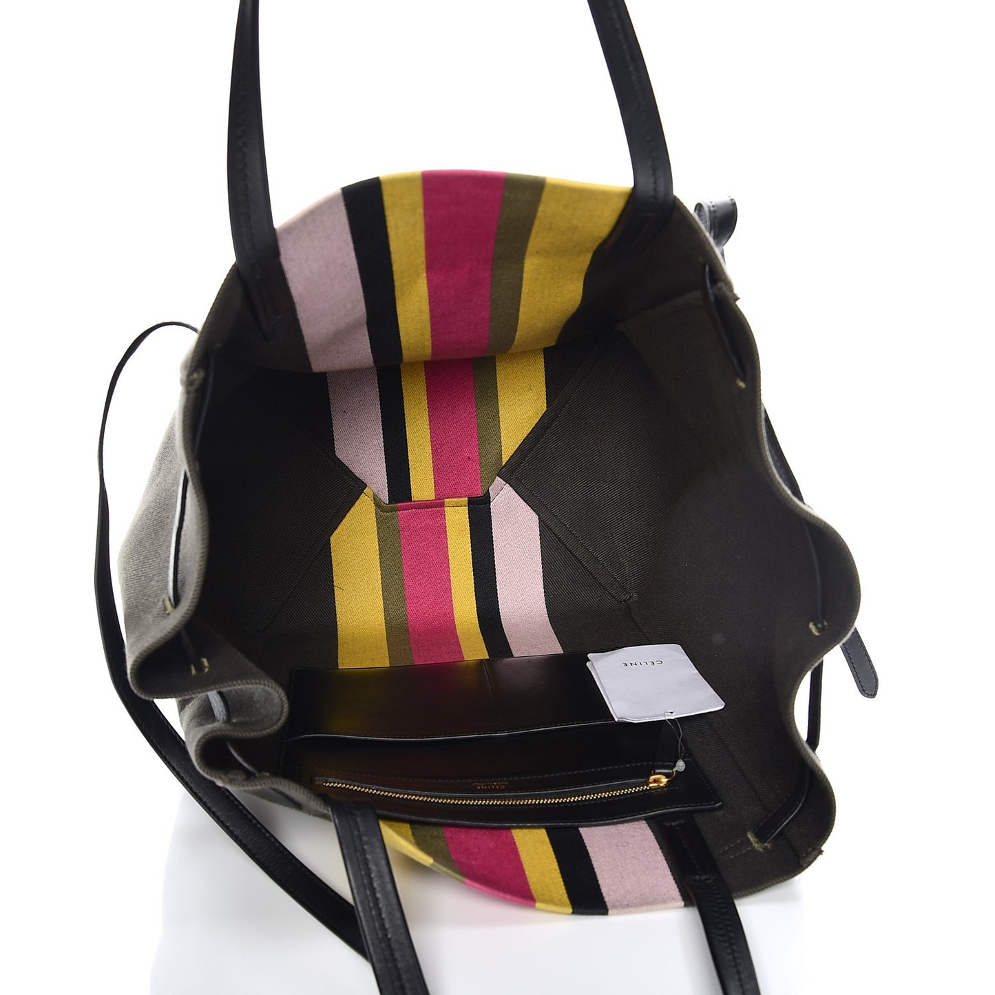 Textile Striped Medium Belt Cabas Phantom Multicolor