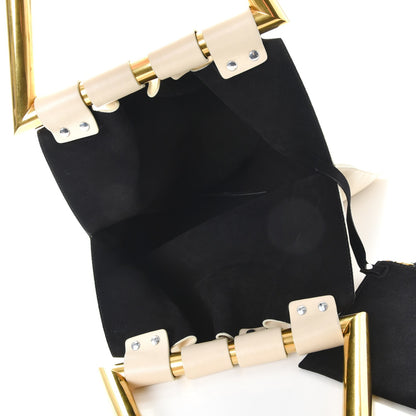 Celine Calfskin Triangle Open Sac Cream 6 of 14