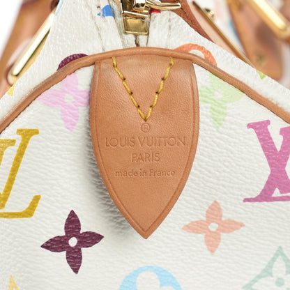 Louis Vuitton Monogram Multicolor Speedy 30 White 8 of 11