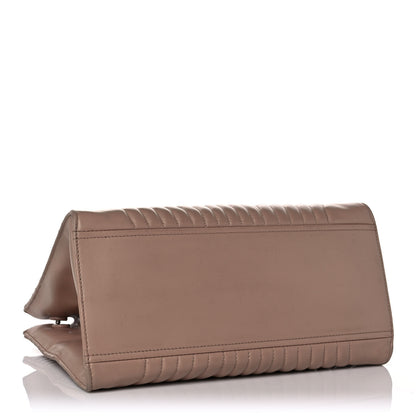 Prada Soft Calfskin Impunture Diagramme Tote Cipria 4 of 10