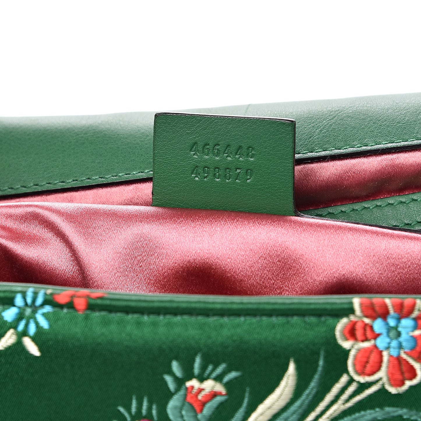 Jacquard Matelasse Floral Maxi GG Marmont Top Handle Shoulder Bag Green Multicolor