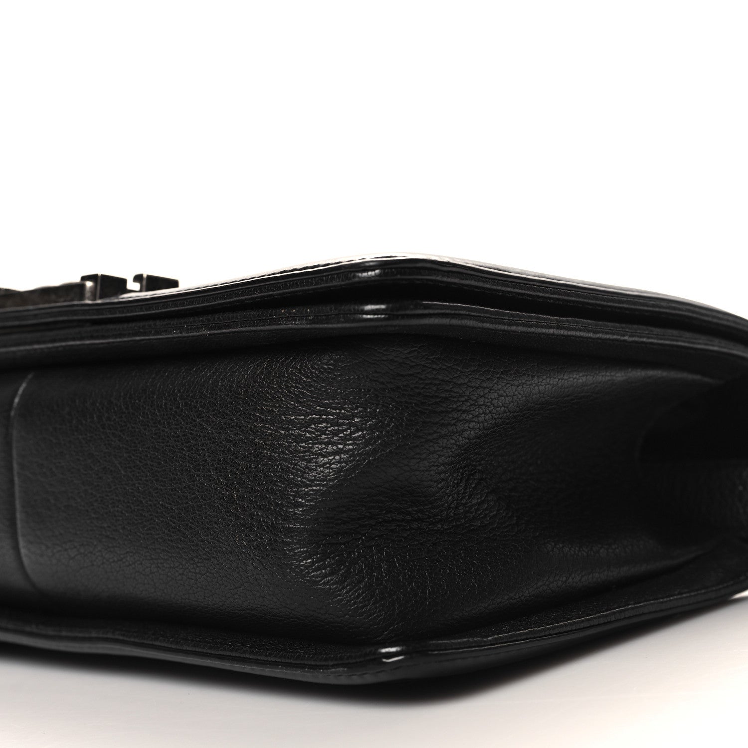 Chanel Goatskin Quilted Patent Medium Duo Boy Flap Black 10 of 10