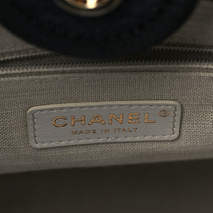 Chanel Mixed Fibers Small Deauville Tote Black 6 of 9