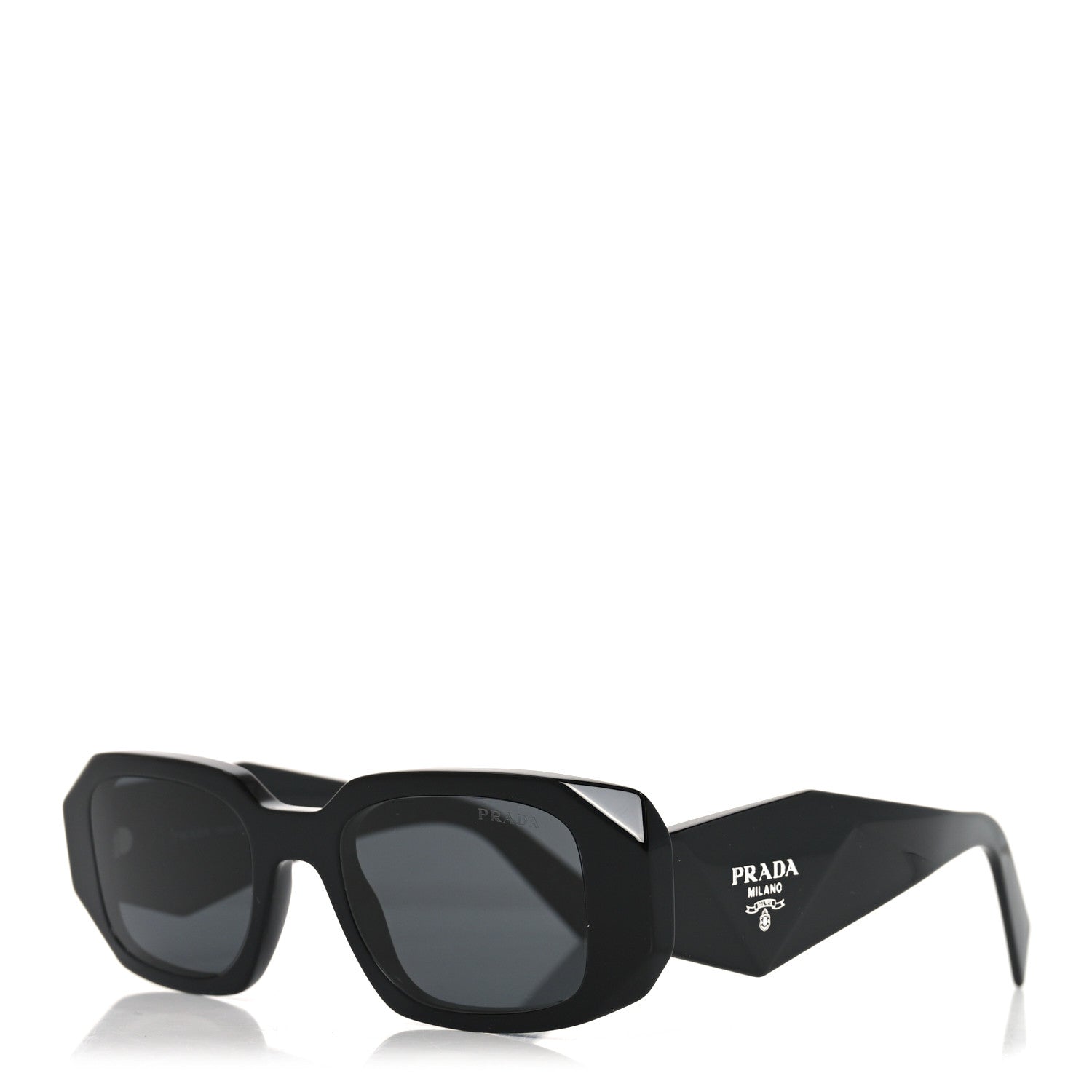 Prada Acetate Symbole Sunglasses SPR 17W Black 1 of 7