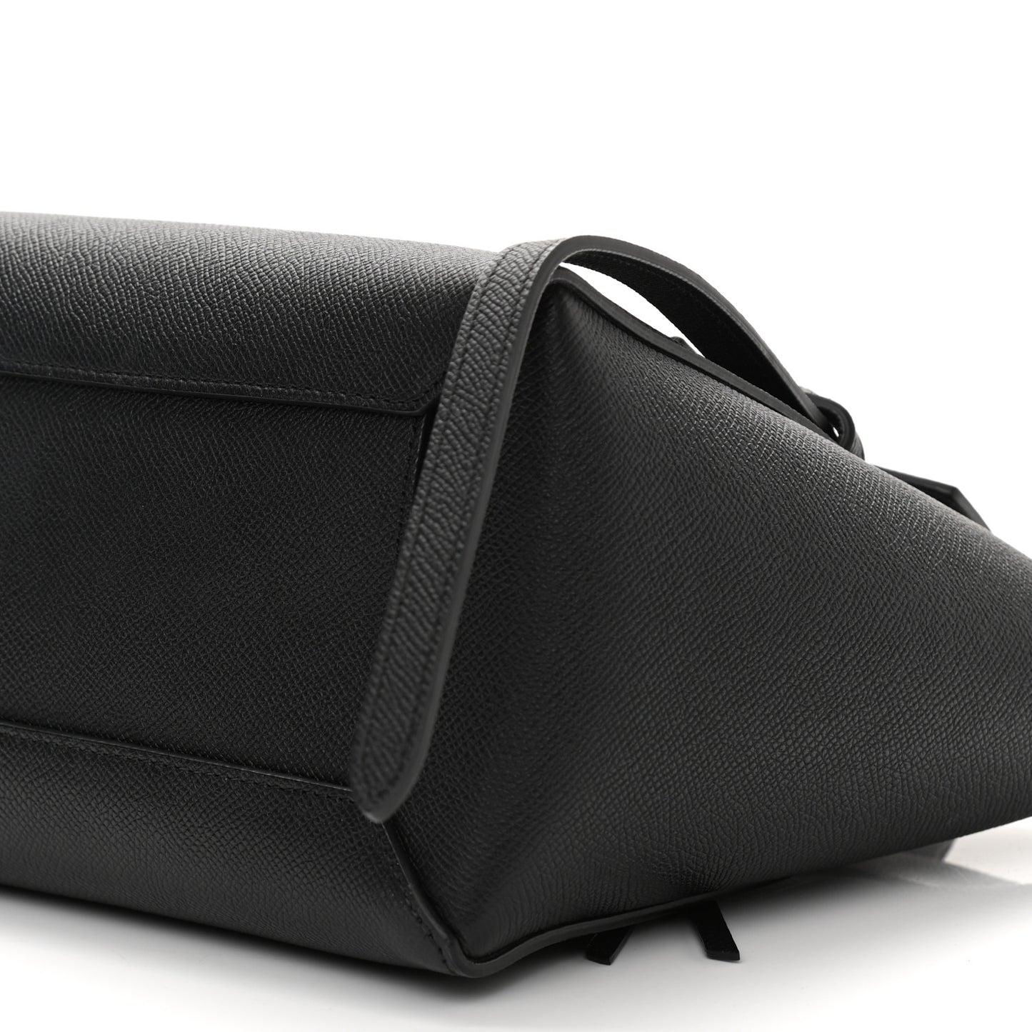 Grained Calfskin Micro Belt Bag Black