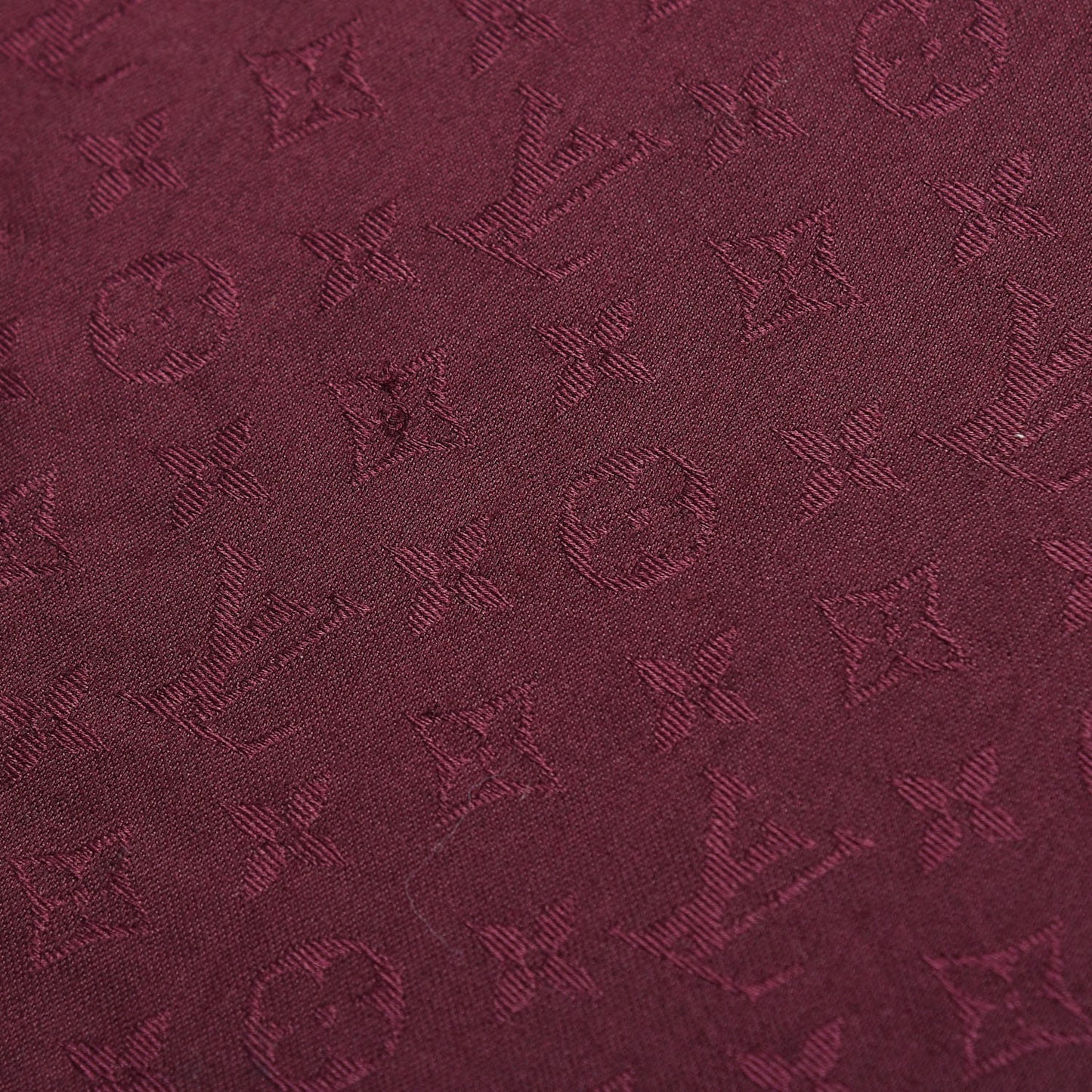 Wool Silk Monogram Shawl Amarante