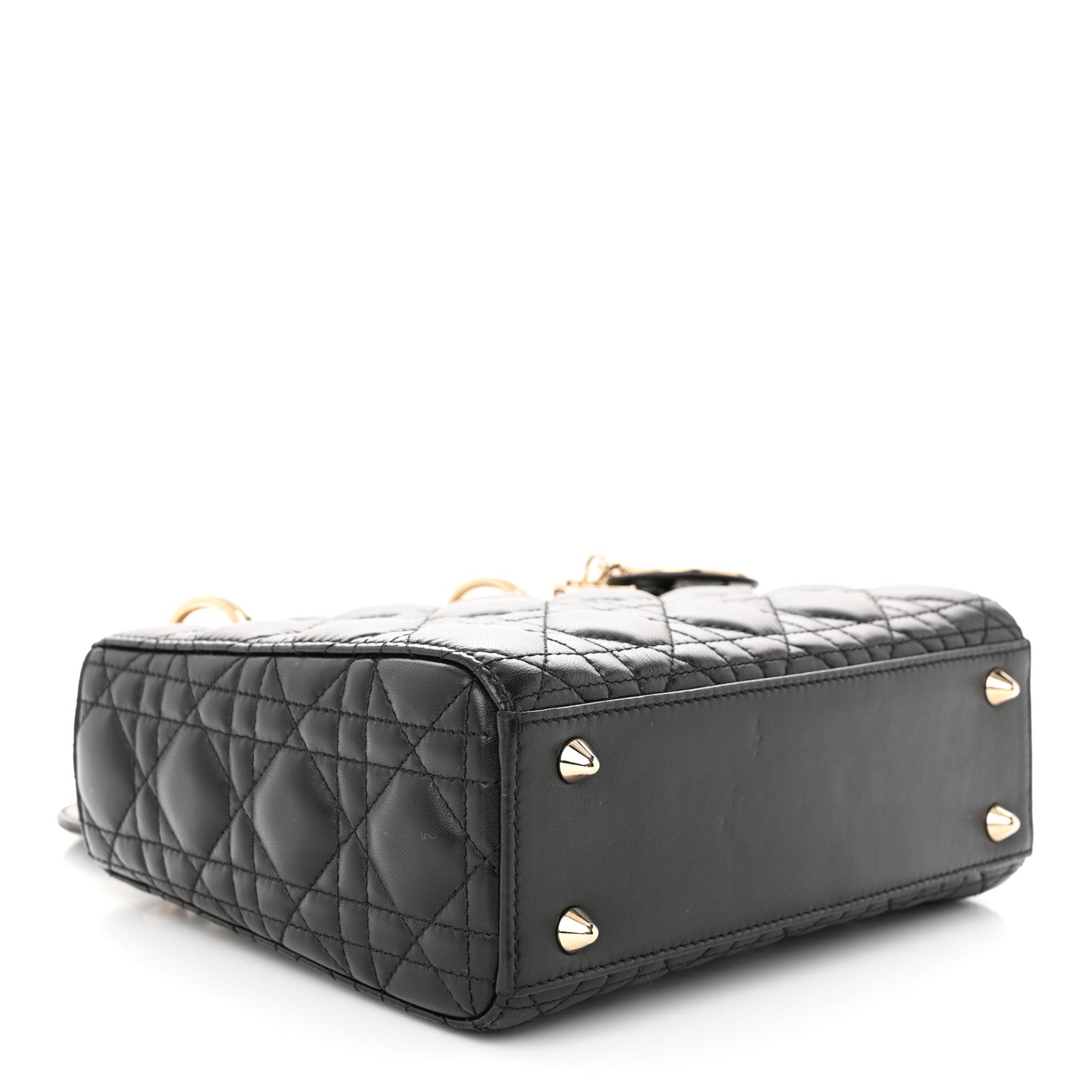 Christian Dior Lambskin Cannage Small My ABCDior Lady Dior Black 4 of 12