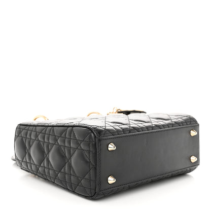 Christian Dior Lambskin Cannage Small My ABCDior Lady Dior Black 4 of 12