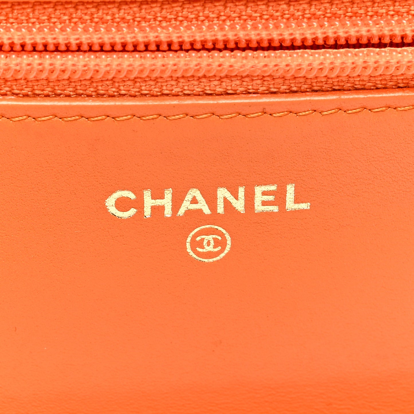 Snakeskin Wallet On Chain WOC Orange