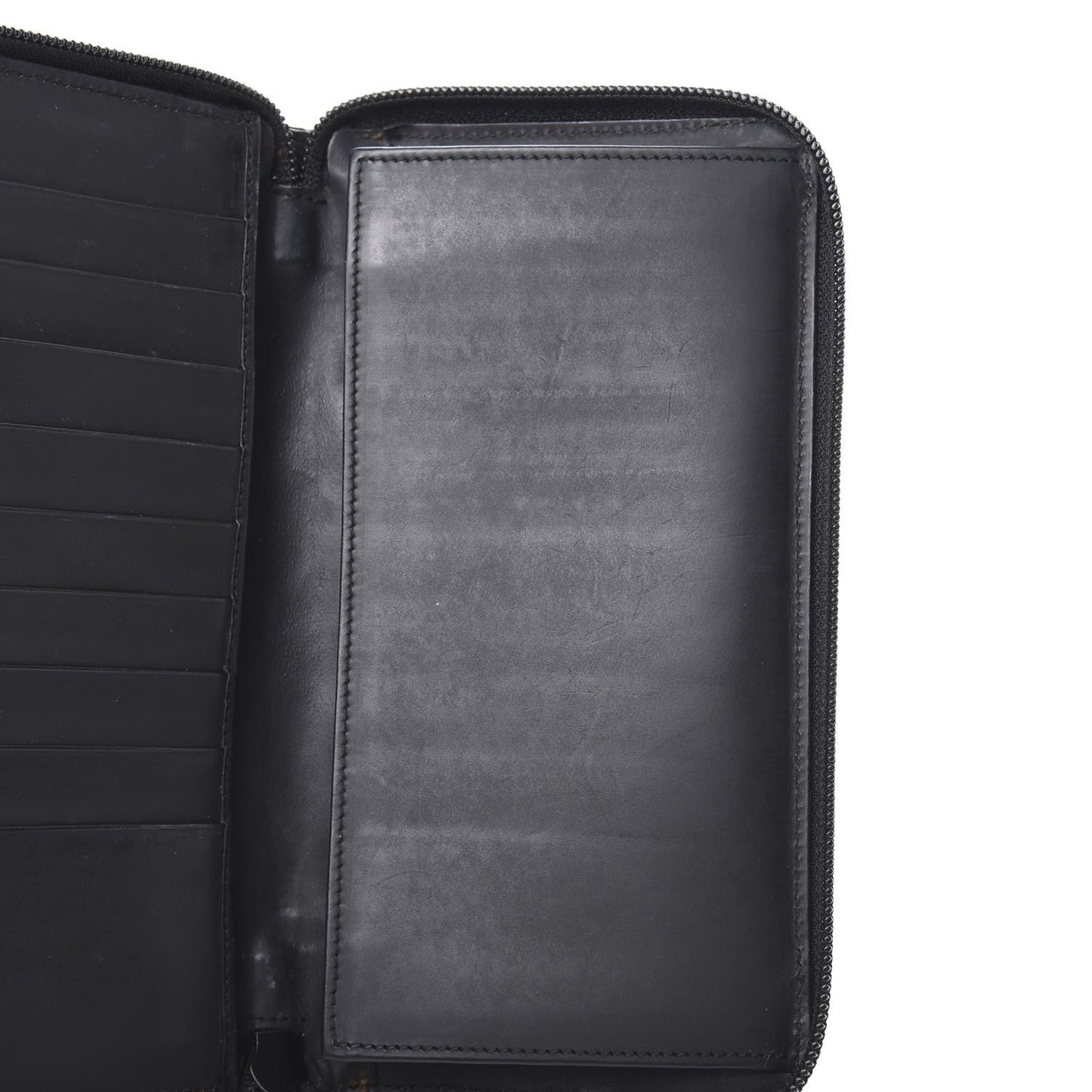 Monogram Zip Around Wallet Black