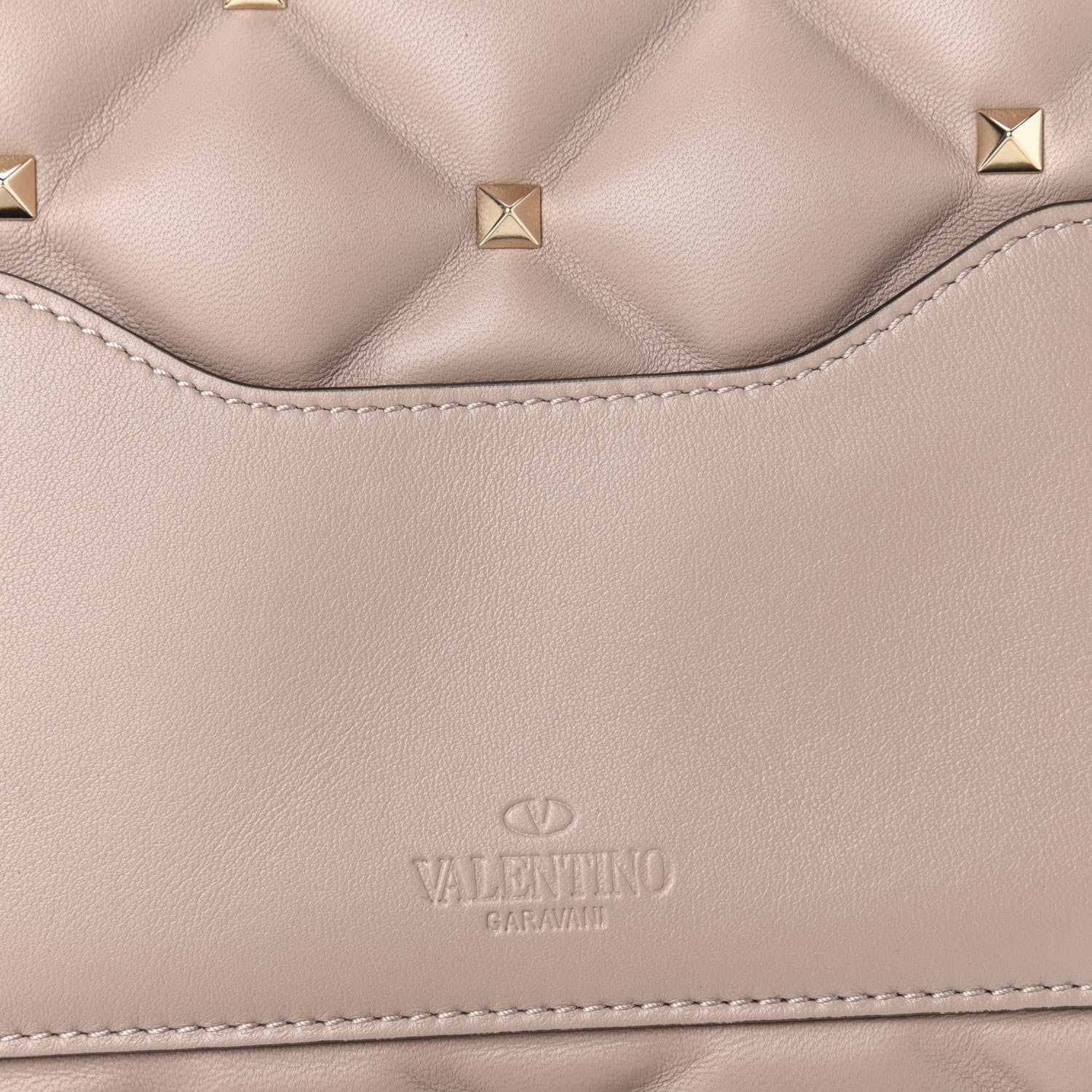 Valentino Garavani Nappa Medium Candystud Top Handle Bag Poudre 10 of 11