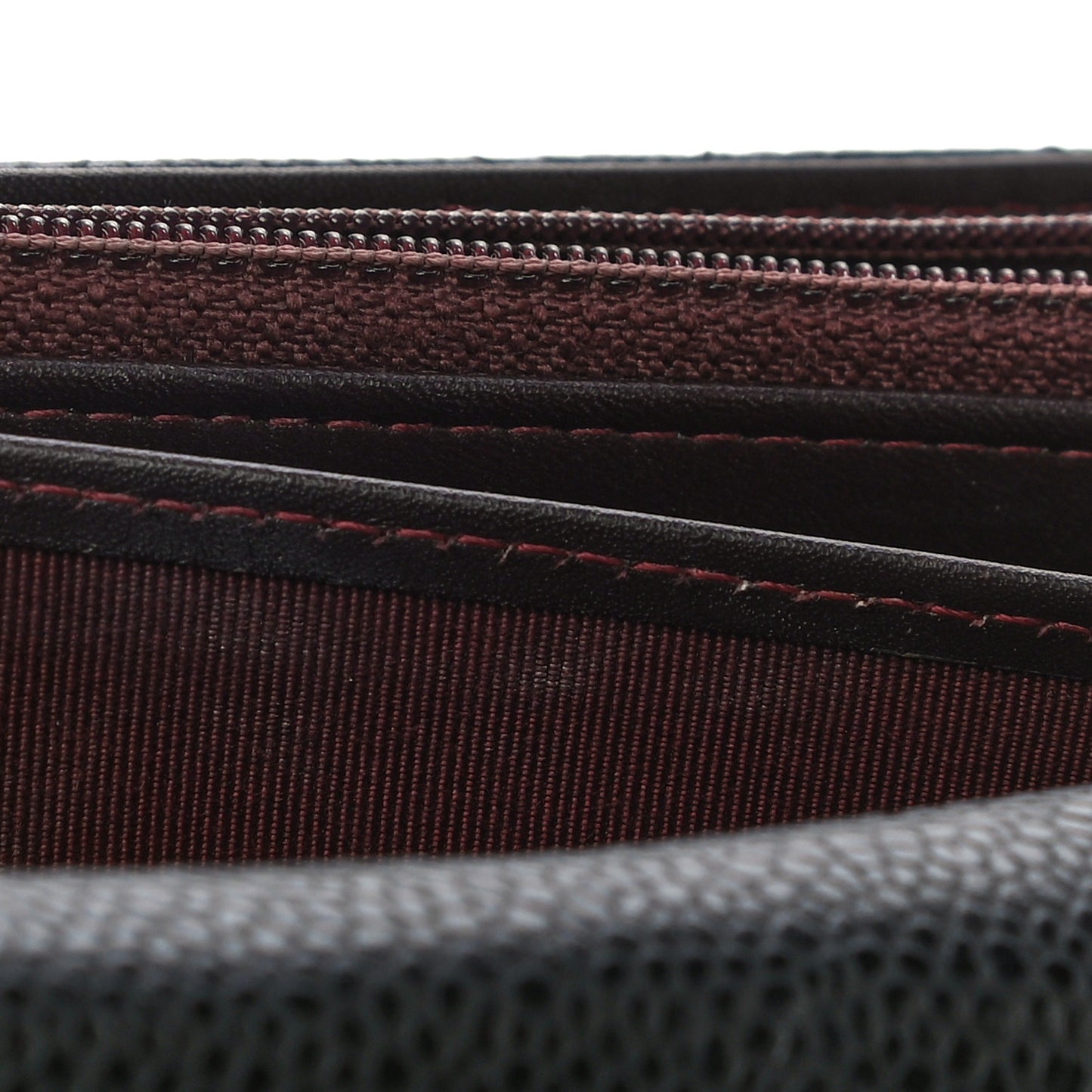 Caviar Quilted Large Gusset Flap Wallet Black