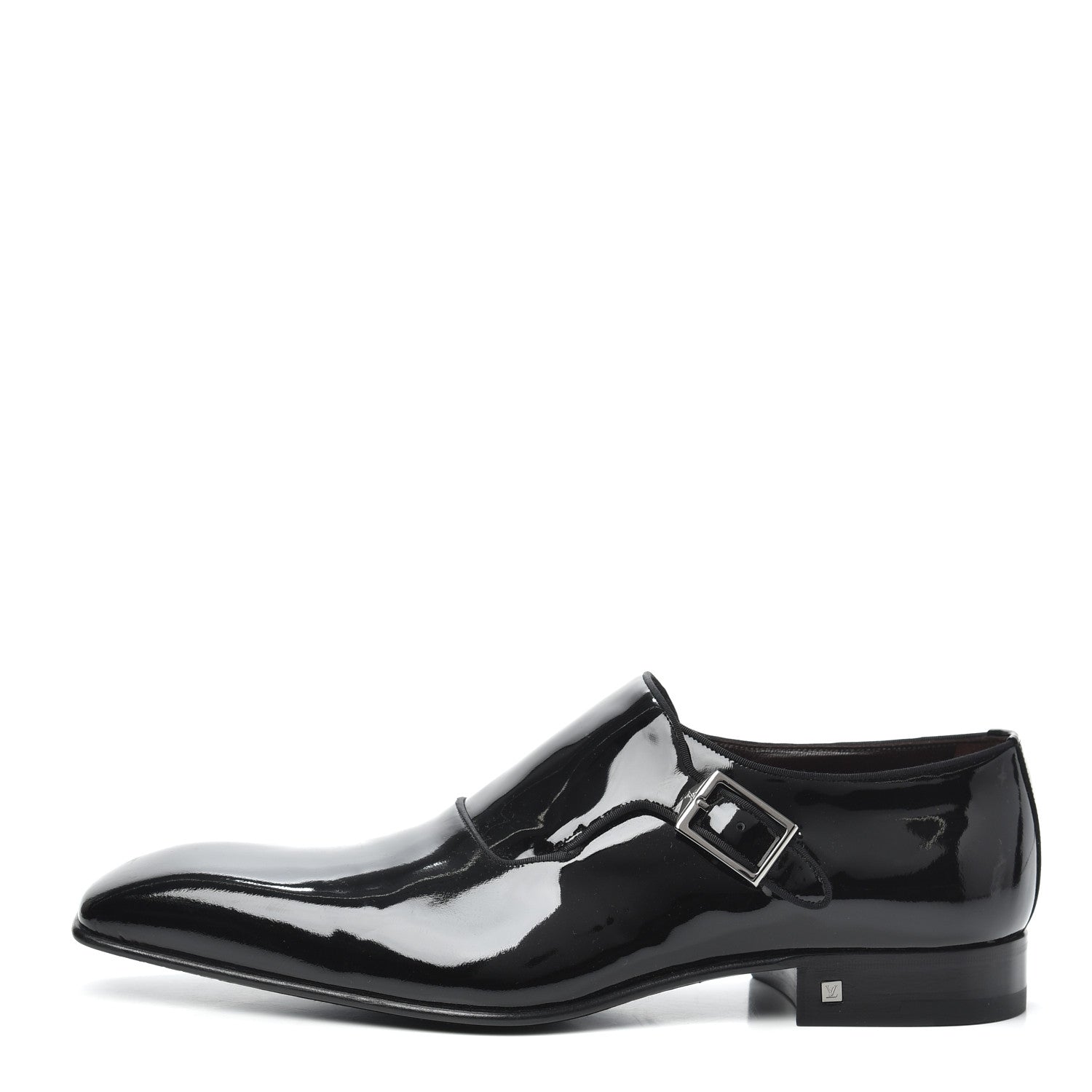 Louis Vuitton Patent Calfskin James Buckle Shoe 8.5 Black 1 of 7
