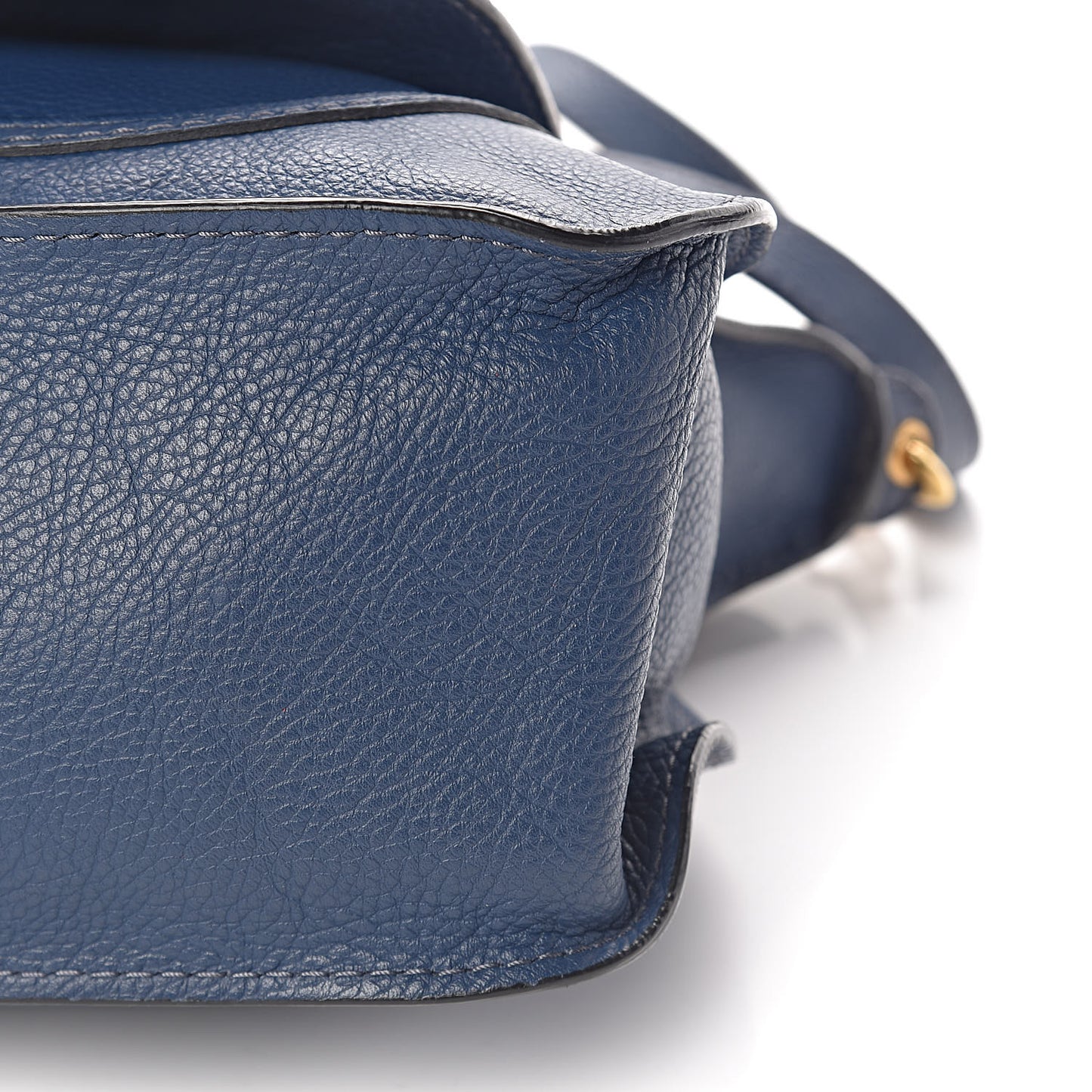 Calfskin Medium Marcie Satchel Royal Navy