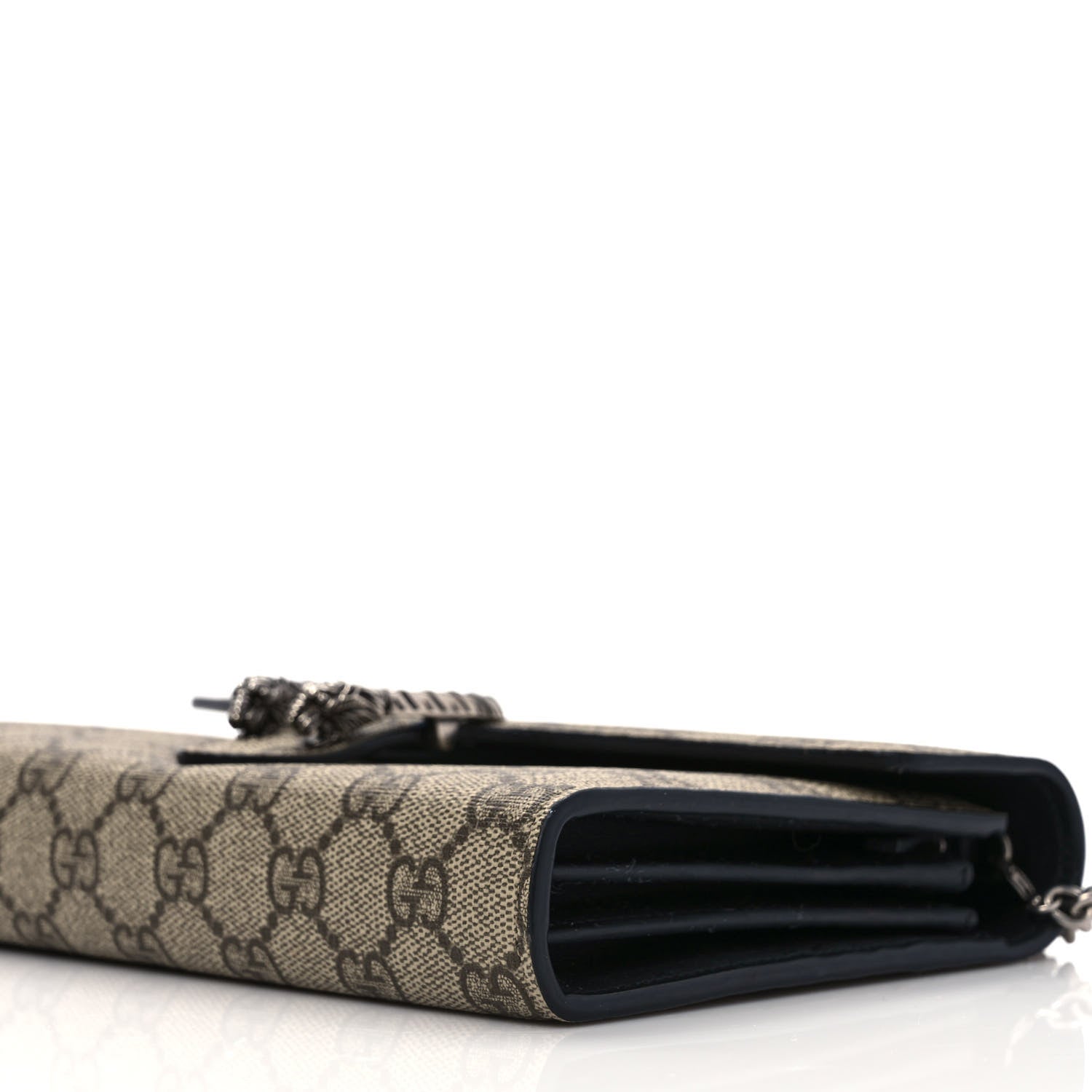 Gucci GG Supreme Monogram Mini Dionysus Chain Wallet Beige Black 7 of 7