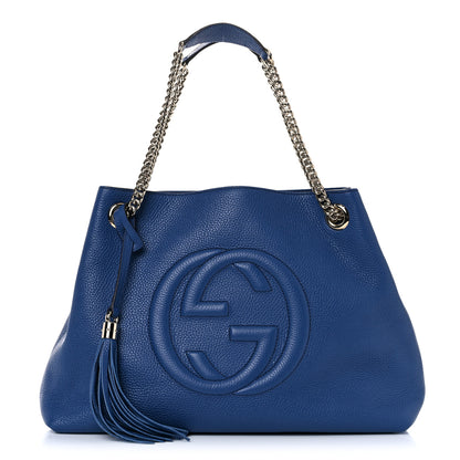 Gucci Cellarius Calfskin Medium Soho Chain Shoulder Bag Caspian 2 of 16