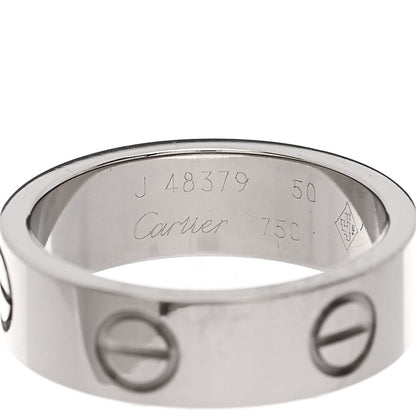 Cartier 18K White Gold 5.5mm LOVE Ring 50 5.25 4 of 4