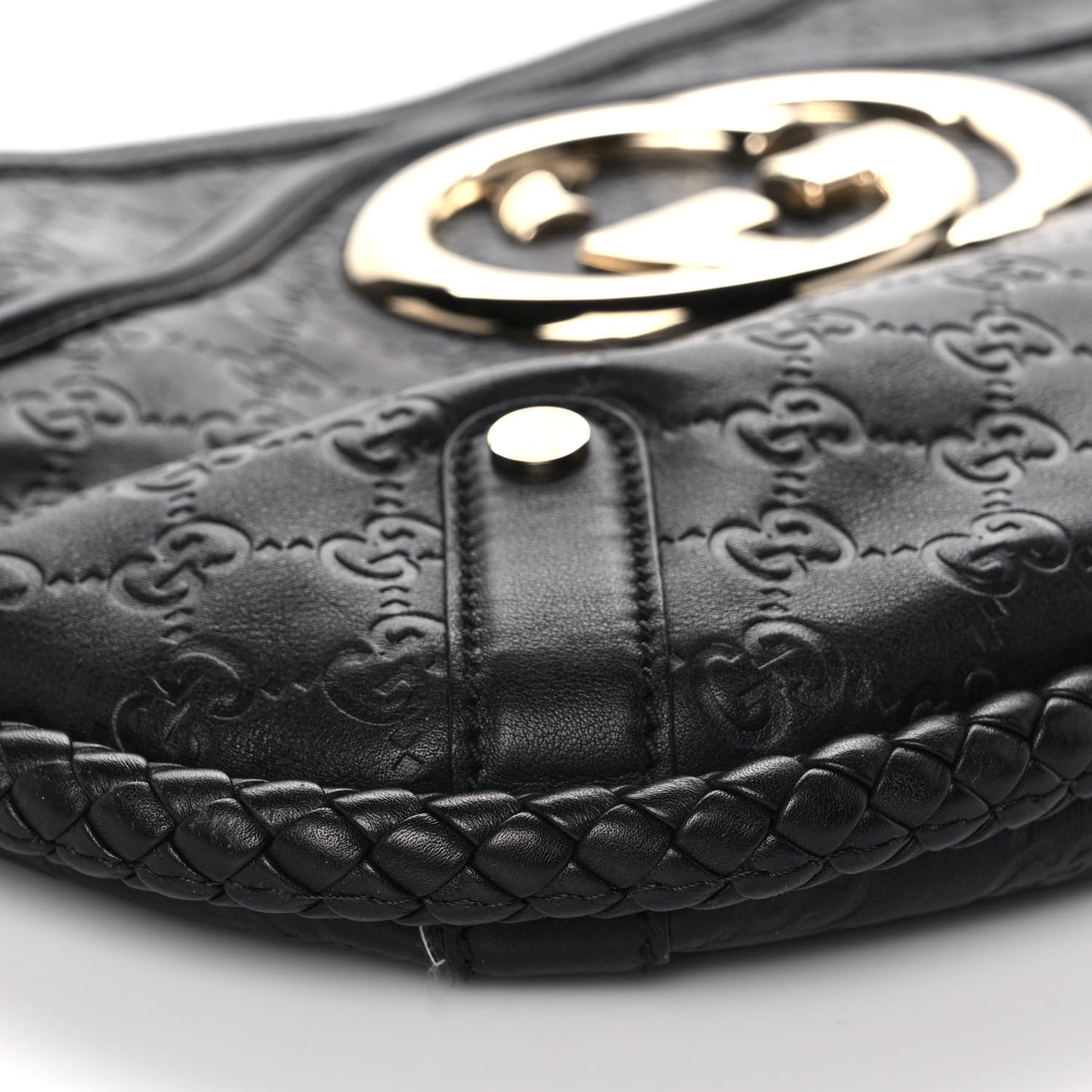 Guccissima Britt Medium Shoulder Bag Black