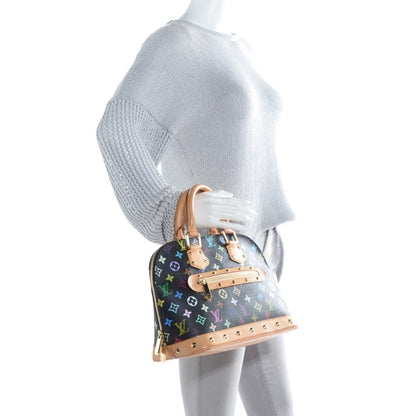 Louis Vuitton Monogram Multicolor Alma Black 2 of 7
