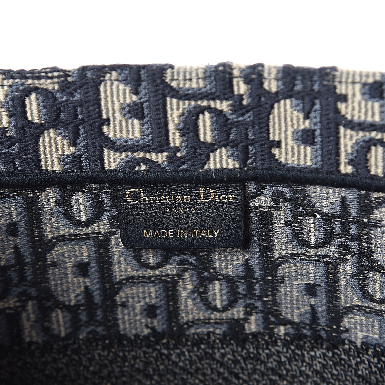 Christian Dior Oblique Medium Book Tote Blue Multicolor 5 of 8