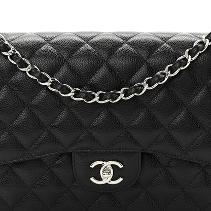 Chanel Caviar Quilted Jumbo Double Flap Black 8 of 11