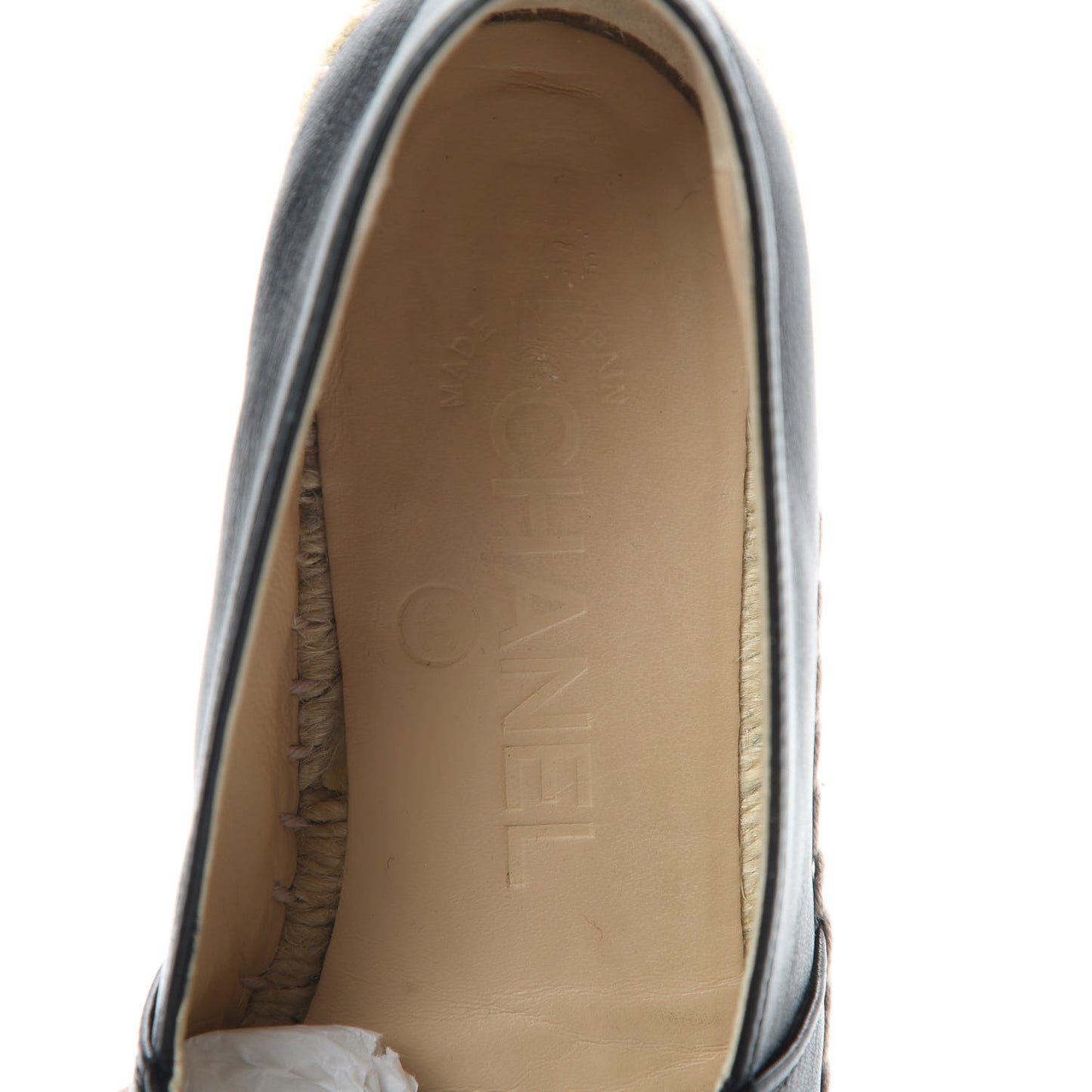 Lambskin CC Espadrilles 36 Black