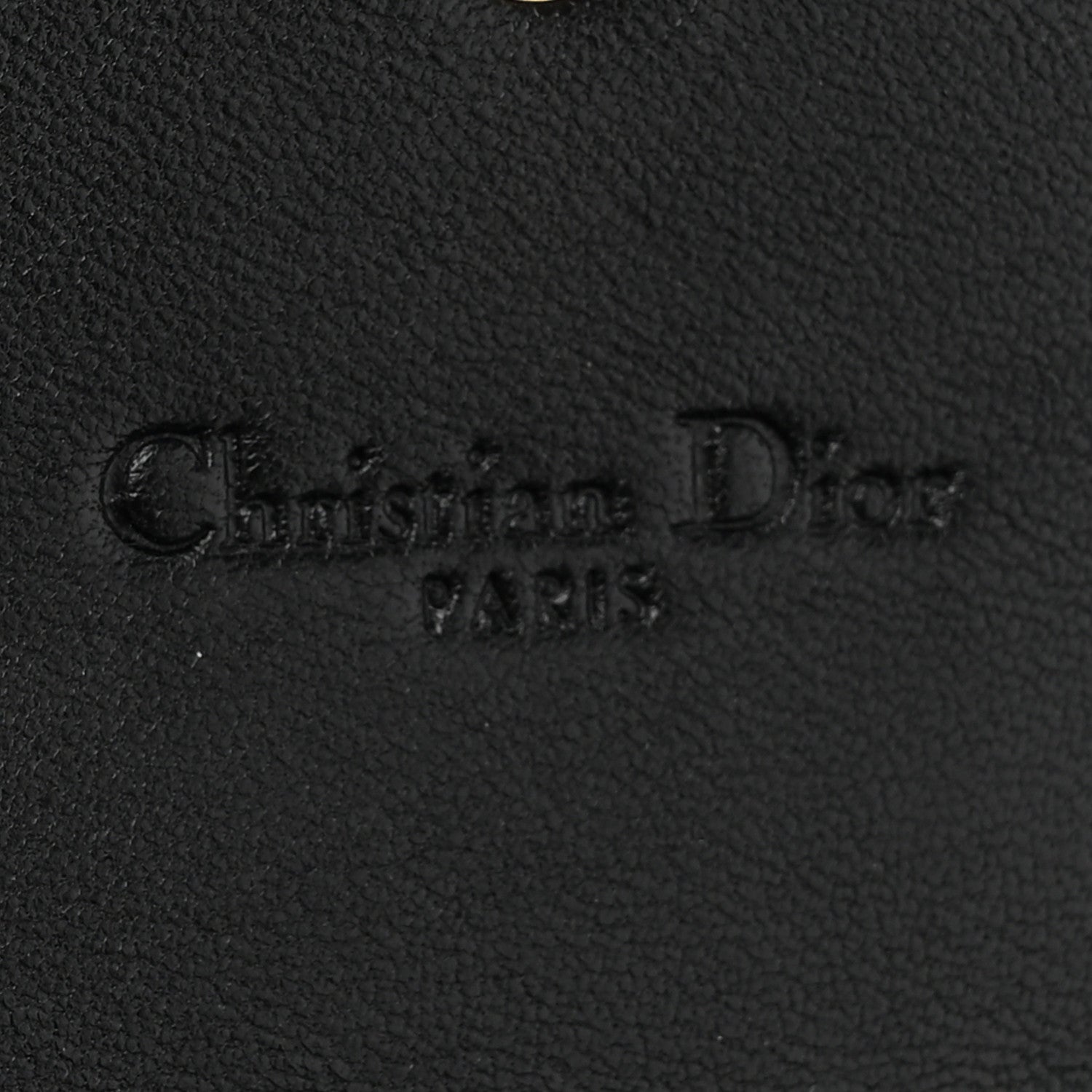 Christian Dior Grained Calfskin Cannage Lady Dior Rendezvous Chain Wallet Black 6 of 15