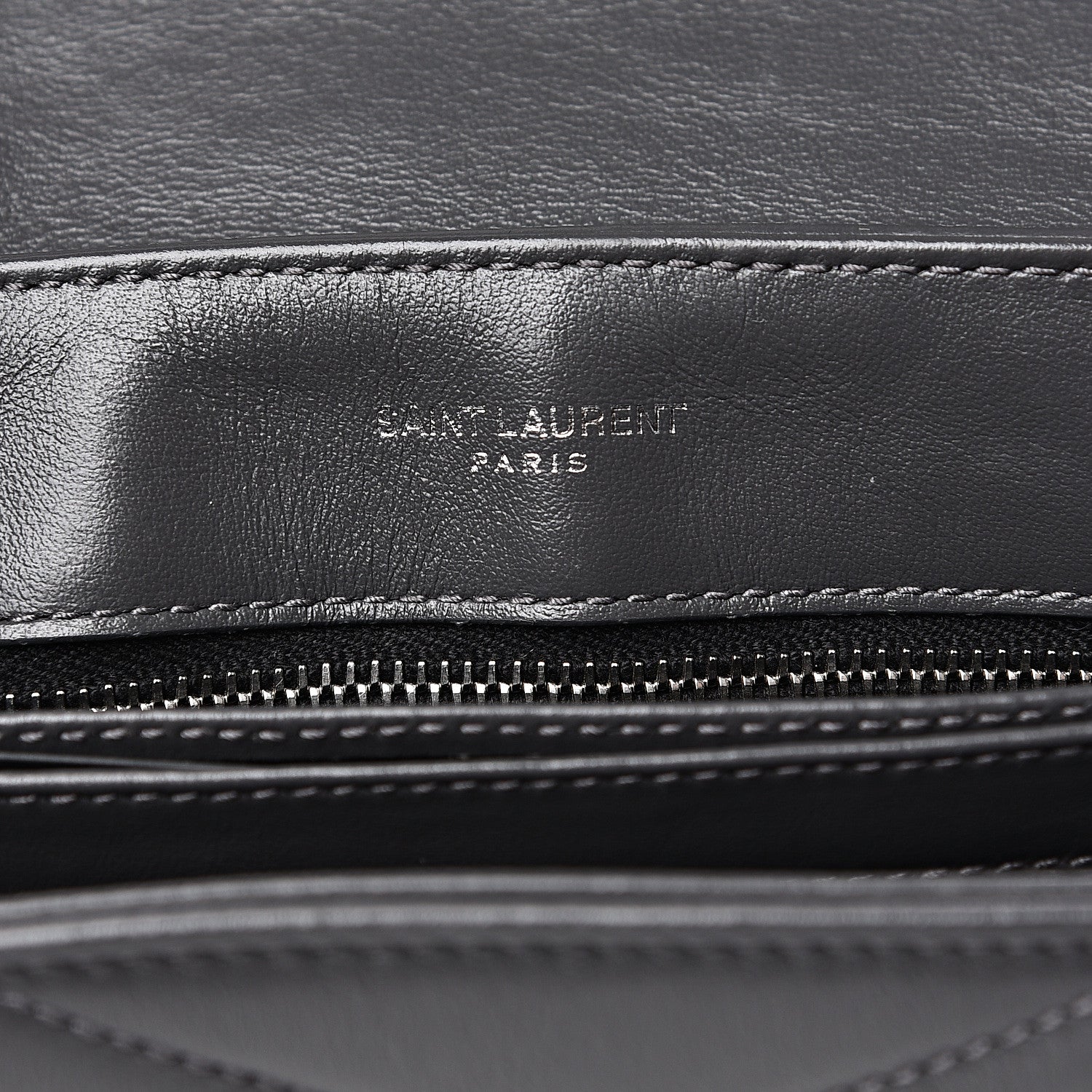 Saint Laurent Calfskin Y Quilted Monogram Toy Loulou Crossbody Bag Storm 5 of 9