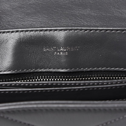 Saint Laurent Calfskin Y Quilted Monogram Toy Loulou Crossbody Bag Storm 5 of 9