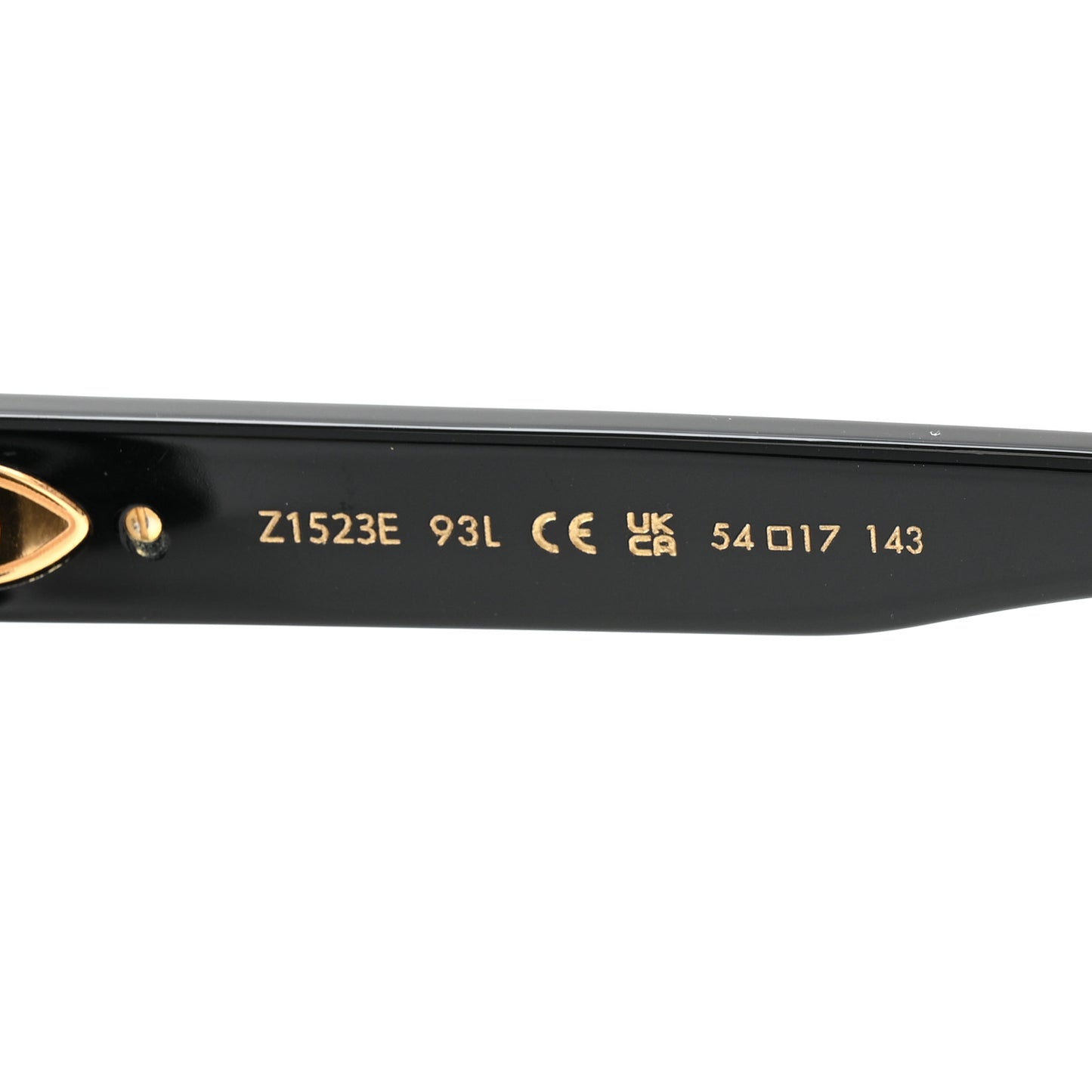 Acetate My Monogram Square Sunglasses Z1523E Black