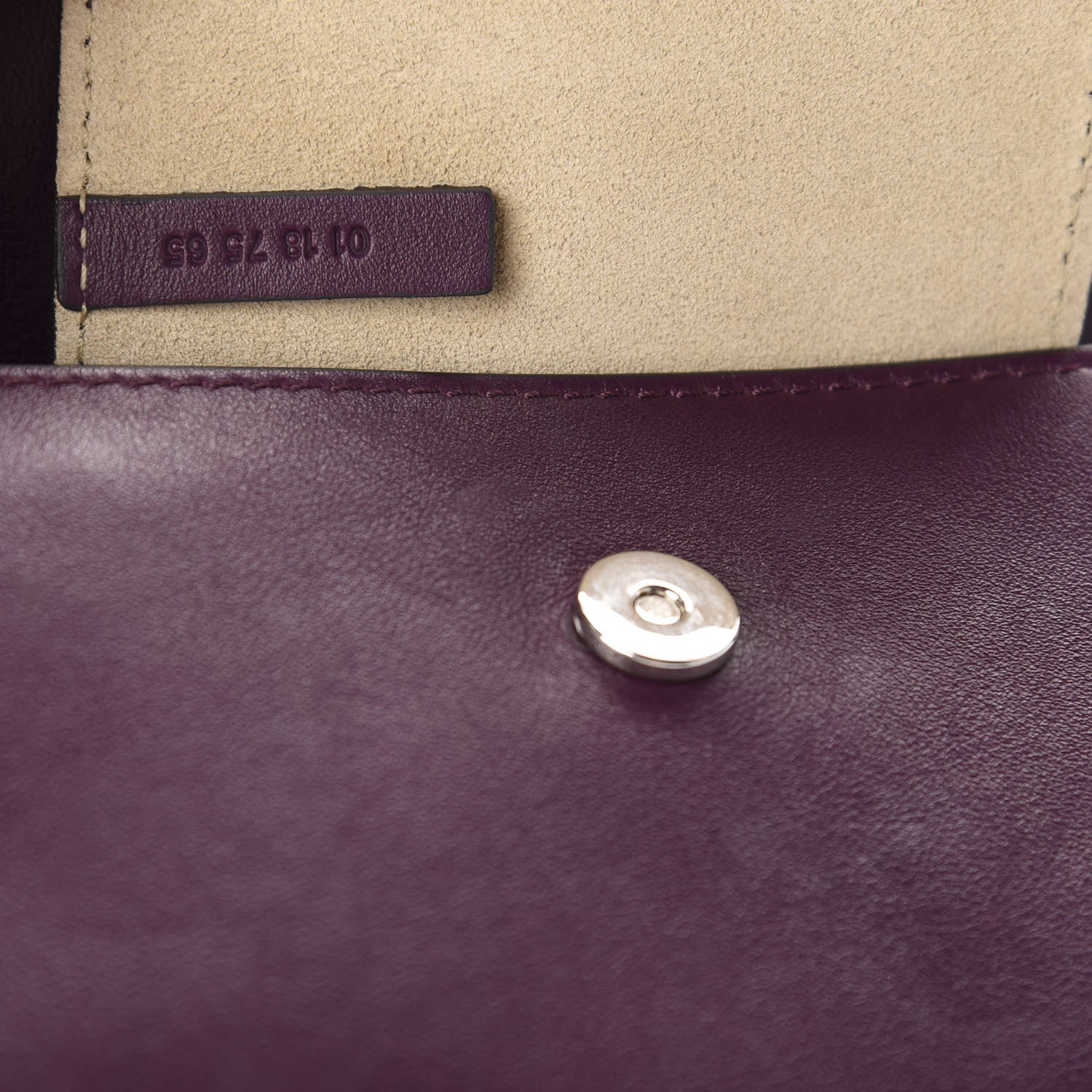 Chloe Suede Calfskin Mini Faye Shoulder Bag Intense Violine 9 of 10