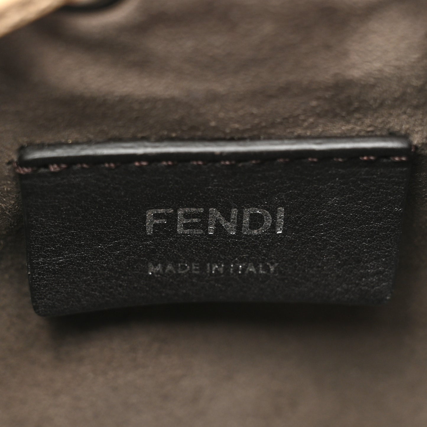 Vitello Liberty F is Fendi FF Embossed Mini Mon Tresor Bucket Bag Amido Fiamma