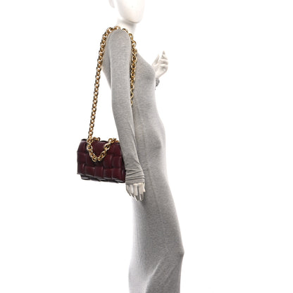 Bottega Veneta Lambskin Maxi Intreccio Padded Chain Cassette Crossbody Bag  Barolo 2 of 9