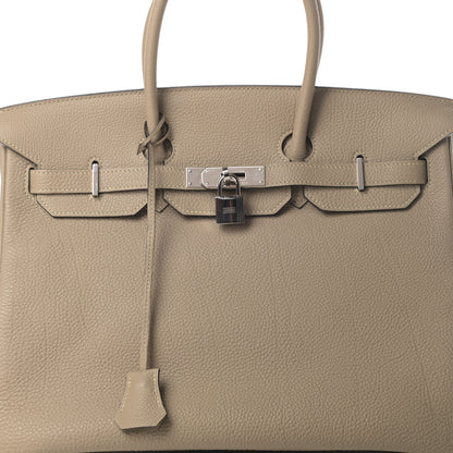 Hermes Togo Birkin 35 Gris Tourterelle 8 of 13